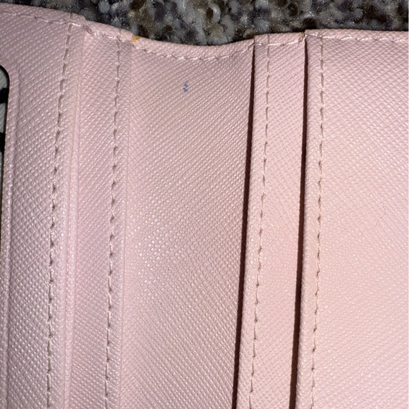 Kate spade light pink slim snap card holder wallet - Picture 10 of 13